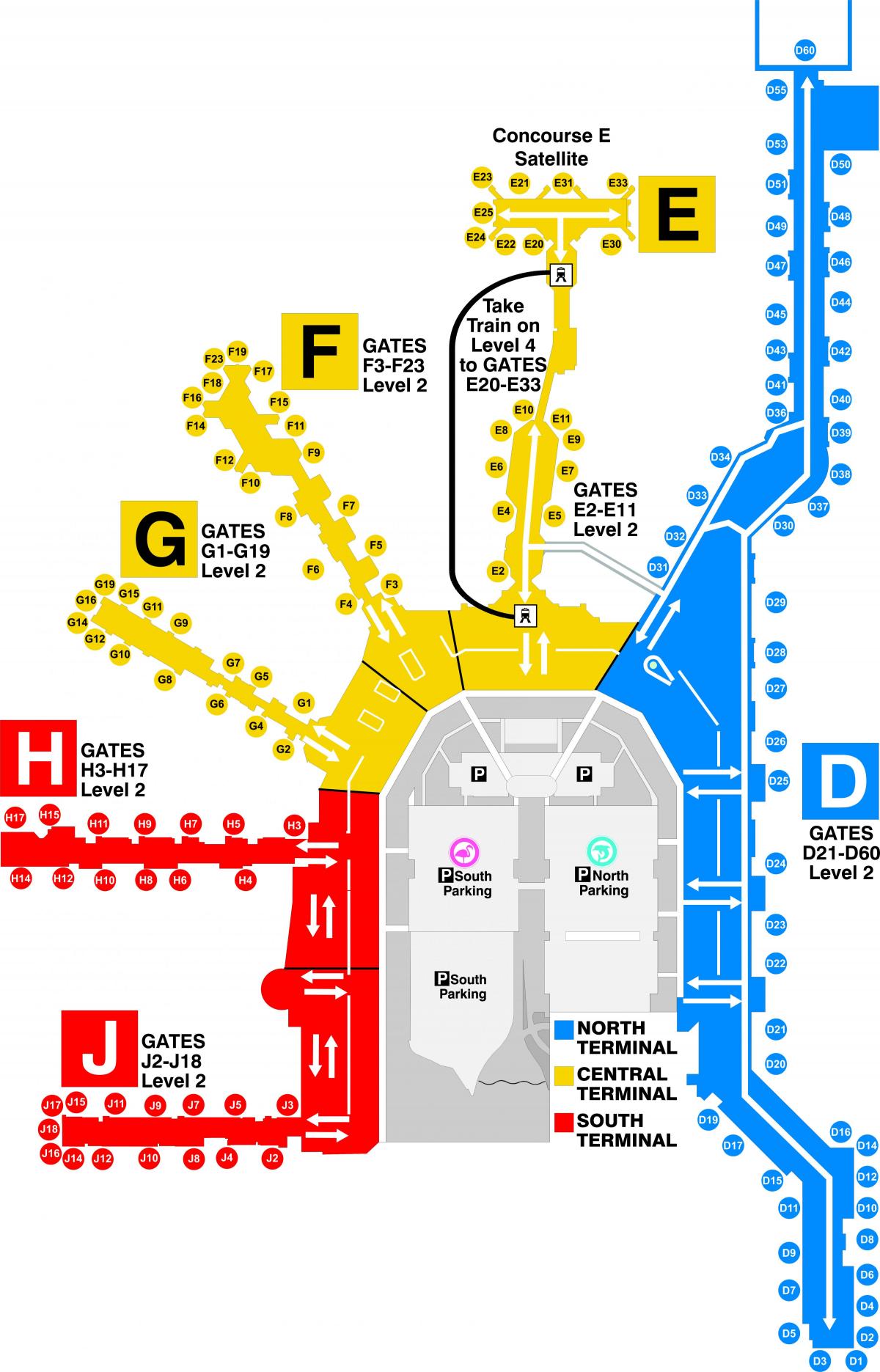 карта Майами аэропорт
