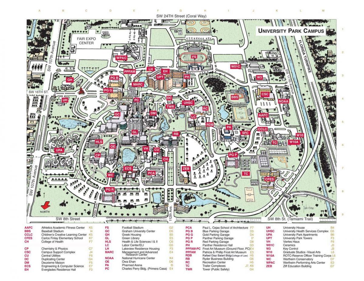 Международный Университет Флориды карте