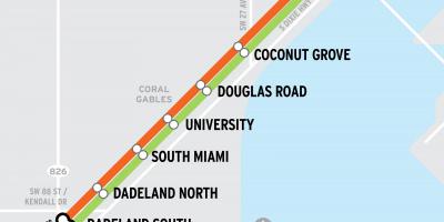 Карта метро Майами