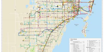 Общественного транспорта карте Майами