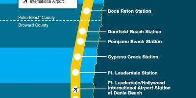 Майами три железнодорожных карте